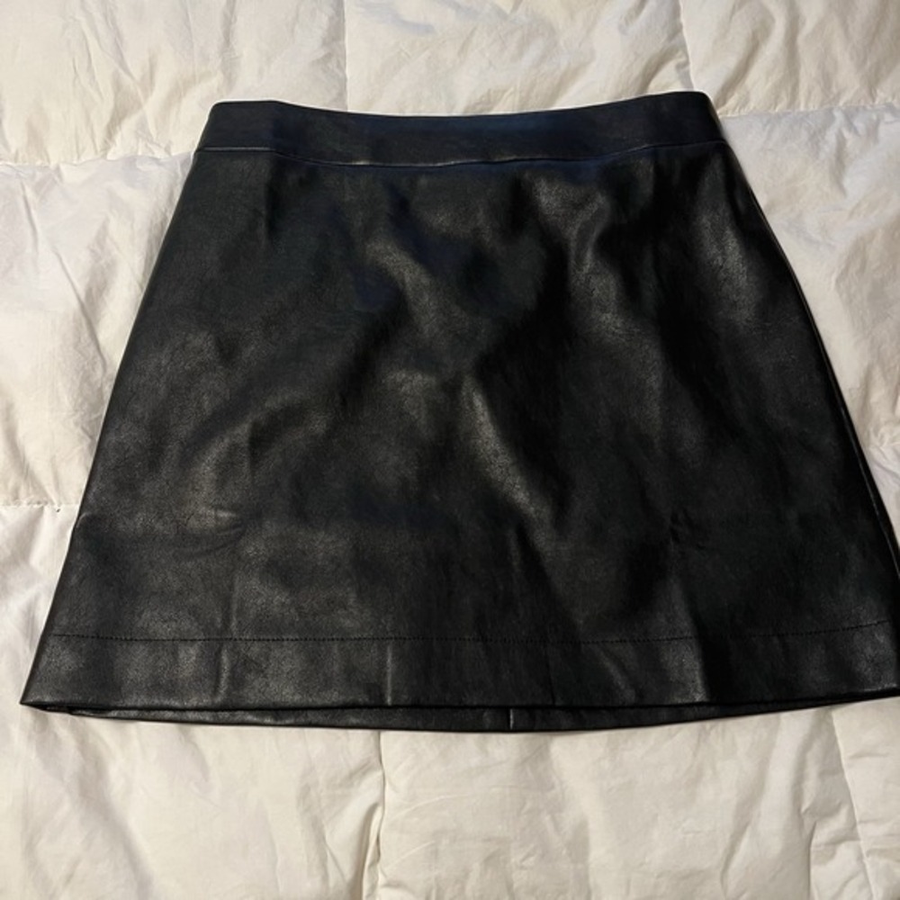 J.Crew Faux Leather A-Line Mini Skirt Women's Size‎ 12